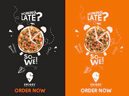 Late Night Food Delivery App Advertisement Night Food Delivery Food Poster Design Late Night Food Delivery