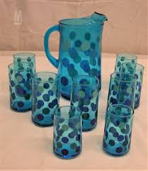 Over the years, these fixtures have undergone. 1960 S Blue Poka Dot Pitcher Set 10 Pcs Other Items For Sale 1 Listings Marketbook Ke Page 1 Of 1