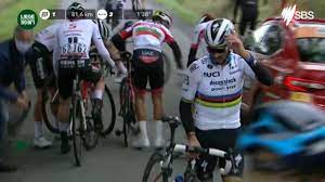 The frenchman timed his final effort to the line perfectly, coming off. Rainbow Jersey Julian Alaphilippe Caught Up In Liege Crash Cycling