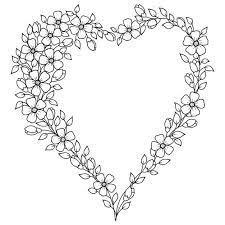 Modello A Forma Di Cuore Per Henne Mehndi Tatuaggio Decorazione Cornice Ghirlanda Di Fiori Di Sakura Per San Valentino Ornamento Decorativo In Stile Etni Embroidery Flowers Pattern Flower Embroidery Designs