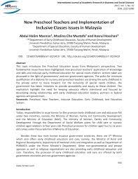 Educational issues are a hot topic of debate across america and worldwide. Pdf New Preschool Teachers And Implementation Of Inclusive Classes Issues In Malaysia