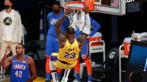 Get the lakers sports stories that matter. Nba Lebron James Shines As Los Angeles Lakers Beat Oklahoma City Thunder In Overtime Bbc Sport