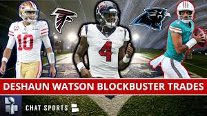 5 nfl teams that should trade for deshaun watson. Deshaun Watson Trade Rumors 6 Blockbuster Nfl Trades Sending The Texans Qb Out Of Houston In 2021 Youtube