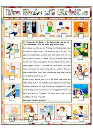 Tag Fur Tag Christinas Woche Aprender Aleman Idioma Aleman Y Textos