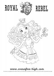 Madeline Hatter Coloring Page Ever After High Coloring Pages Cartoon Coloring Pages Coloring Books