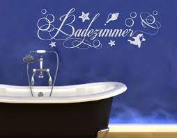 Wandtattoo badezimmer home spa mit blüten für. Wandtattoo Mit Delphin Seestern Muschel Furs Bad