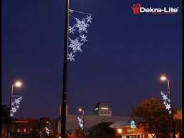 10 ft outdoor christmas light tree decoration 6 steps. Light Pole Decorations I Dekra Lite Industries Inc Youtube