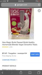 The bullet was a little quieter during use. Magic Bullet Dessert Bullet For Sale In Mount Prospect Il Offerup