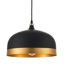 Black And Gold Lighting Ohr Lisse Saturn Pendant In Black Gold Black Pendant Light Kitchen Gold Pendant Lighting Black Pendant Light