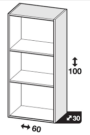 Découvrez notre produit gnedby bibliothèque, blanc, 202 cm. Bibliotheque Largeur 30 Cm Leroy Merlin