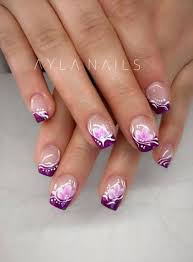 new nails ideas gel purple 23 ideas purple nail designs purple nail art french nail designs