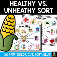 Healthy Unhealthy Worksheets Teaching Resources Tpt