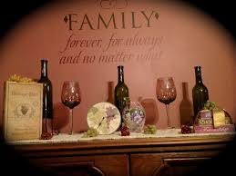 #6 wine bottle bird feeder on a saucer. Wine Decor For Dining Room 35 Best Collection Free Wdfdr Hausratversicherungkosten Info