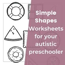 Rectangle, square, circle, oval, triangle, diamond. Shape Recognition Worksheet For Children With Autism