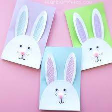 You don't need an occasion to make a card, but easter sure is a good excuse. Cutest Bunny Diy Easter Card I Heart Crafty Things