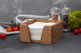 Napkin Holder Wood Rustic Square Table Napkin Box For Etsy In 2020 Napkin Holder Rustic Napkin Holders Housewarming Gifts For Couples