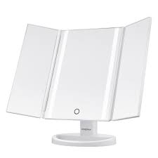 Jerrybox Trifold Led Lighted Makeup Mirror