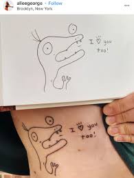 Don't stiff an artist because your tattoo is expensive or you can't afford to tip. Matthew Gray Gubler On Twitter Radical Rumple Tattoos Rumple And I Are Tipping Our Slippery Banana Hats To You And Your Skin We Are So Touched You Want Us With You For