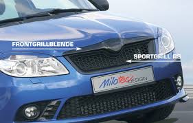 Skoda fabia rs is the czech manufacturer's response to the volkswagen polo gti and was first presented to the overall public at the 2010 geneva motor show. Milotec Sport Grille Fabia Rs Milotec Auto Extras Gmbh Skoda Tuning Und Zubehor