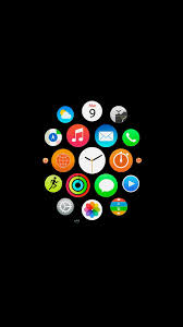 Apple Watch Icons Art Illust Dark Iphone 6 Wallpaper Download Iphone Wallpapers Papeis De Parede Para Iphone Papeis De Parede Simples Papel De Parede Celular