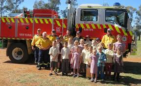 Rural Fire Service volunteers visit Bellata Public School