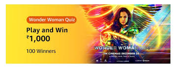 It's like the trivia that plays before the movie starts at the theater, but waaaaaaay longer. Amazon Wonder Woman Quiz Answers Prize Winners