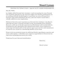 Best Personal Care Assistant Cover Letter Examples Livecareer