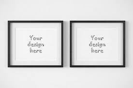 Download 2 Horizontal Thin Black Frame Mockup Frame Mockups Free Psd Mockups Templates Mockup Free Psd PSD Mockup Templates