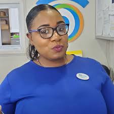 The lovely Mrs. Olivia Sutherland trying out our new USPA frames. Why get  only one, when you can have one to match every outfit. Come in and select  your favorite color today.