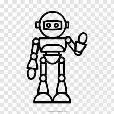 Robot Artificial Intelligence Drawing Cyborg Ausmalbild Transparent Png