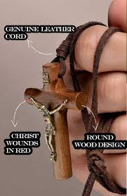 Find great deals on ebay for necklace cross wooden. Wooden Cross Necklace Leather Cord For Men Rosarycard Net