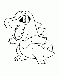 They present happy, small creatures known from the movie on a set of 40 beautiful printables for kids. Pokemon Totodile Character Coloring Pages Cartoon Best Photos Coloring Home
