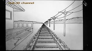 Definisi lukisan perspektif lukisan/lakaran berbentuk perspektif adalah lukisan yang menunjukkan pandangan objek mengikut aras mata. Gambar Rel Kereta Api Dengan Perspektif 1 Titik Hilang Youtube