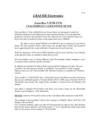 Each semiconductor devices have a special numbering coding as per the specification of those components. 1 Watt Hobbyist Laser Power Meter