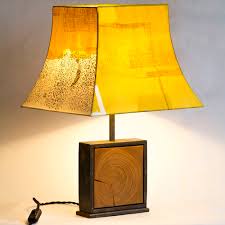 The most common wood raw bedside table material is wood. Bedside Table Lamp Hashira L Atelier Villard Wooden Japanese Paper Contemporary
