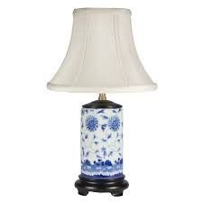 Small Traditional Blue White Porcelain Lamp Lamp Porcelain Lamp Table Lamp