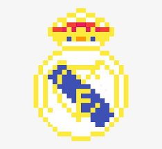 Real madrid gold logo png. Real Madrid Logo Real Madrid Pixel Art Png Image Transparent Png Free Download On Seekpng