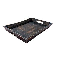 5 out of 5 stars. Ezdc Wooden Tray Coffee Table Tray Ottoman Tray Dark Brown 16 X 12 Modern Aesthetic Decorative Serving Tray With Handles For Drinks And Food Walmart Com Walmart Com