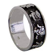 Etsy Register Grateful Dead Dancing Bears Sterling Silver Rings Bands Sterling Silver Bands
