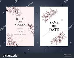 Wedding Invitation Card Template With Text Adapt To Covers Design Rsvp Brochur Wedding Invitation Card Template Wedding Invitation Cards Wedding Invitations