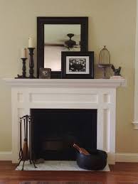 I Love The Layering Of The Mirror And Picture Frame In The Middle With Similar But Not Exact Anchors On The Fireplace Mantle Decor Home Fireplace Mantel Decor