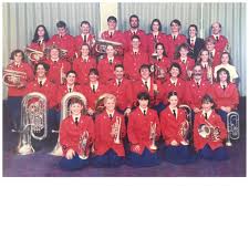 Narrabri Shire Band photos. B and W at the Wilga Hotel around 1990.  National Band Championships in 1992 and 1993(?).