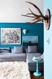 Des premières semaines jusqu'à la marche. Idee Deco Salon Gris Et Bleu Canard Sema
