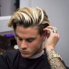23 Best Men S Hair Highlights 2021 Styles Men Blonde Hair Men Hair Highlights Bleached Hair Men