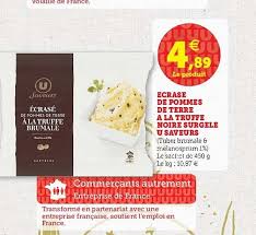 Offre Puree De Pommes De Terre Vitelotte Surgelee U Saveurs Chez Hyper U