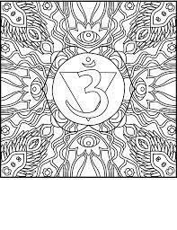 The color of the third eye is brilliant white, like a miniature sun. Third Eye Chakra Coloring Page Coloring Books Chakra Mandala Coloring