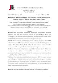 pdf distribution of the myers briggs type indicator types