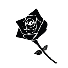 17+ tatuaggio rosa nera stilizzata pictures. Foto Rosa Nera Immagini E Vettoriali