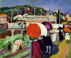 Raoul Dufy 1906 Tres Sombrillas Raoul Dufy Georges Braque Ve Fovizm