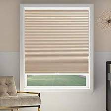 Cellular Shades Cordless Blackout Honeycomb Blinds Fabric Window Shades 23x64 Inch Ivory Beige Blackout Honeycomb Blinds Fabric Window Shades Blinds
